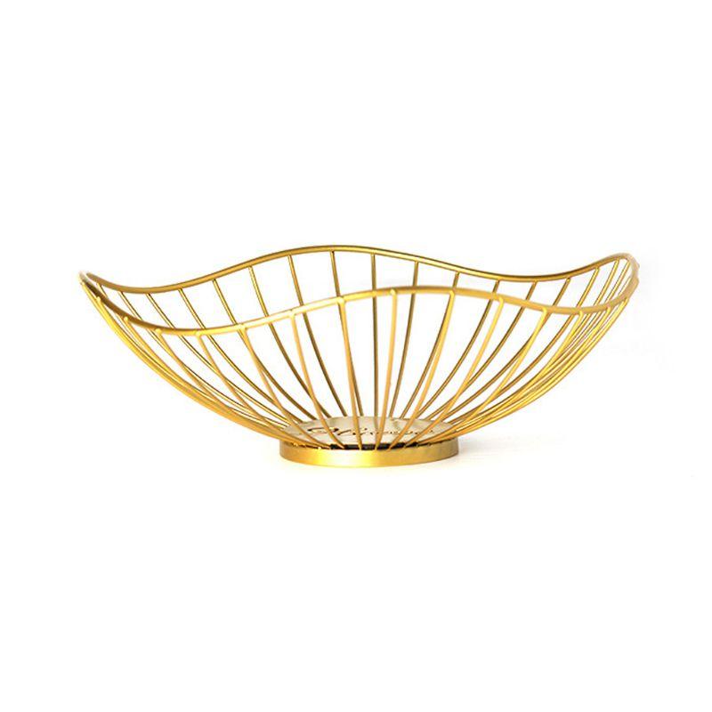 Creative Iron Fruit Bowl Countertop Storage Basket for Snacks Fruit Vegetables Decorative Dish