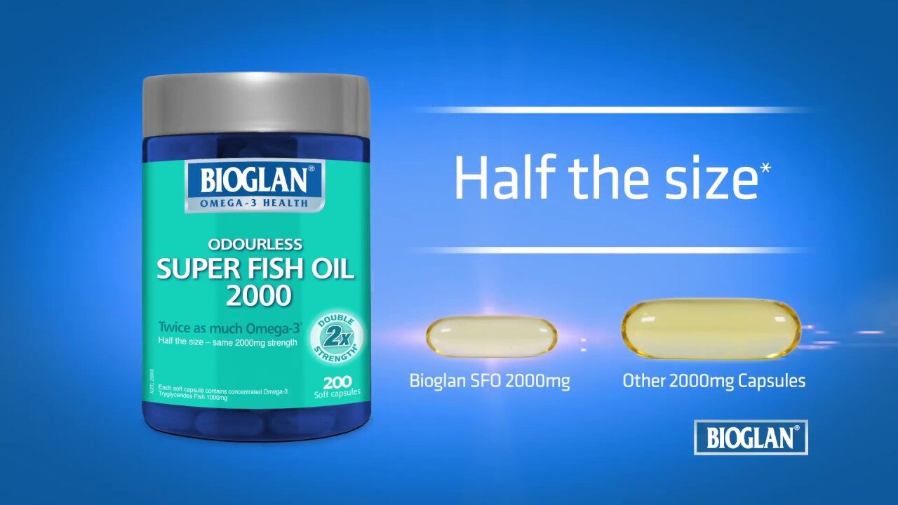Bioglan Odourless Super Fish Oil 00 0 Soft Capsules Lazada