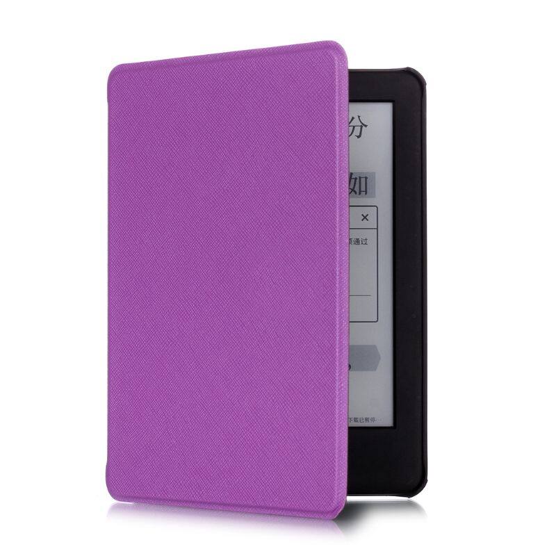 Cross Pattern Ultra-Thin E-book Case Magnetic PU Leather Flip Stand Protective Cover for Amazon All-New Kindle 10th Generation 2019 6"