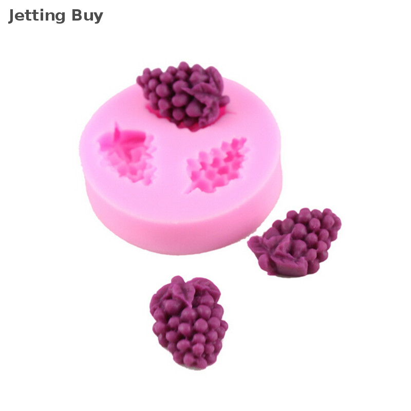 【Jettingbuy】 Flash Sale 1 X Silicone Cake Decorating Mould Candy Grape Shape Chocolate Baking Mold