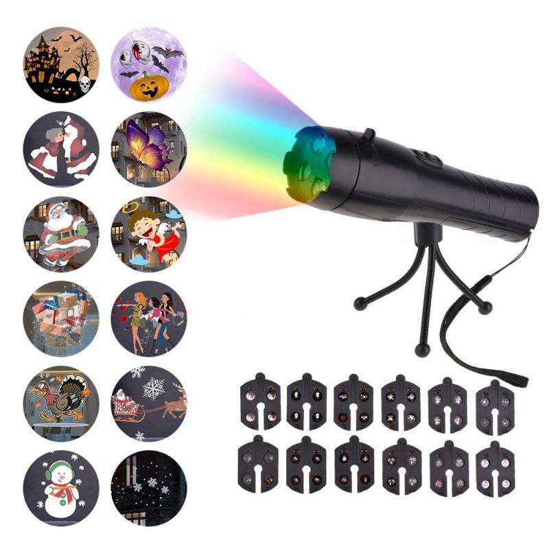 Đèn Pin 12-Phim Đèn Chiếu Đèn Cho Dịp Lễ