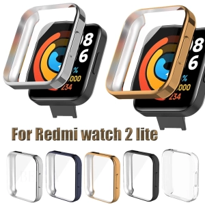 สินค้า Xiaomi Redmi Watch 2 Lite เคสนาฬิกาป้องกัน,เคสป้องกันหน้าจอเต็มรูปแบบ Redmi2 Lite เคส TPU ใส