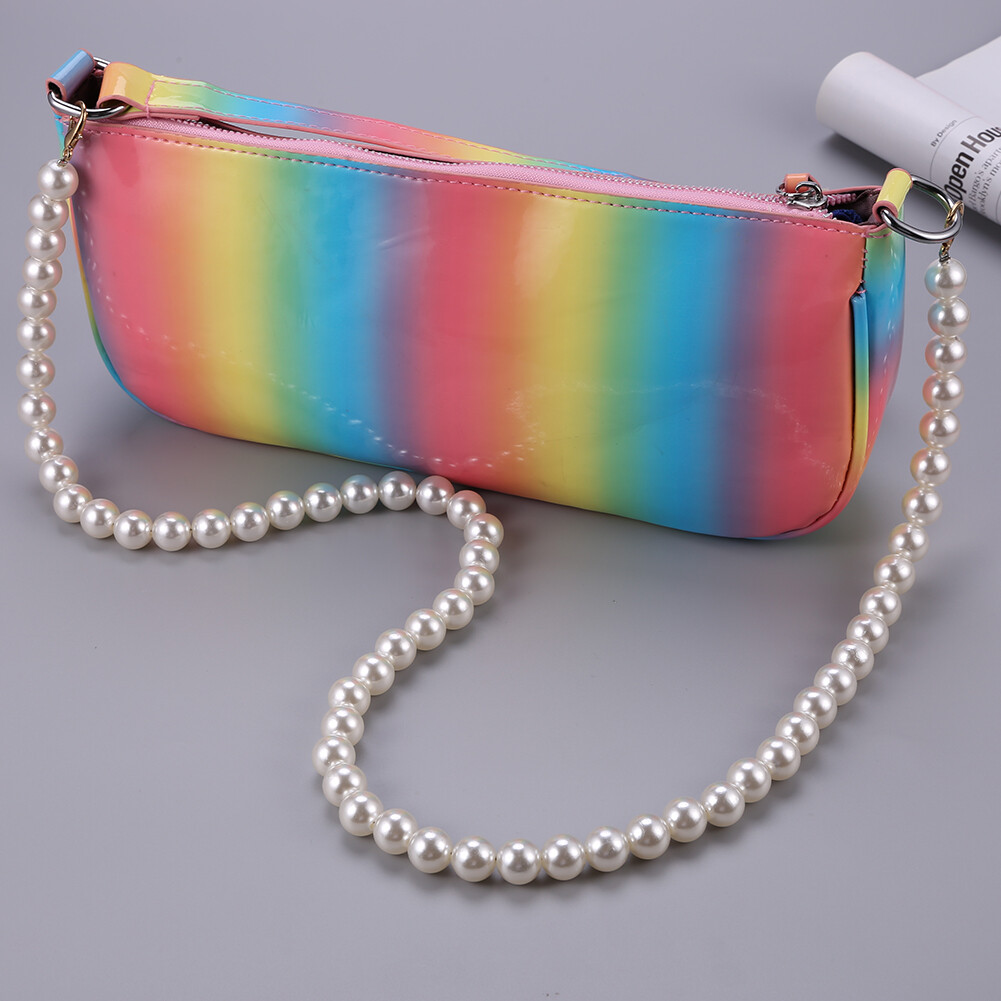 { Fast delivery }Pearl Strap for Bag DIY Purse Handle Shoulder Handbag Replacement Chains