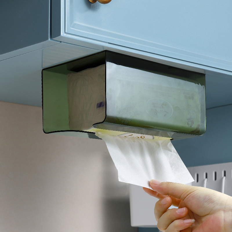 Storage Tissue Multifunctional Home Storage Wall-Mounted Tissue Box Home Storage Box ...