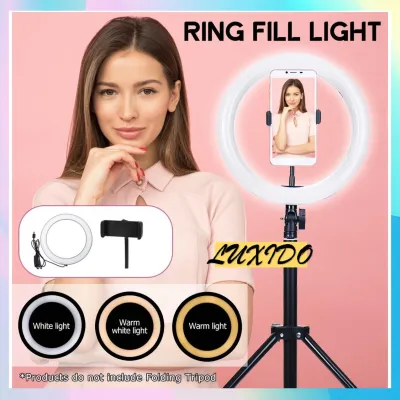 26cm/30cm Selfie LED Ring Fill Light Photography Dimmable Studio Lighting For Makeup Video Live *Only Ring Light without Stand*