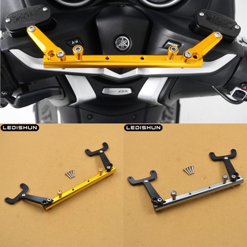 Supporto Telefono Per Moto TMAX 530/560, Attacco A Specchio O Manubrio 22-25mm, Alluminio CNC Regolabile 360° - 3