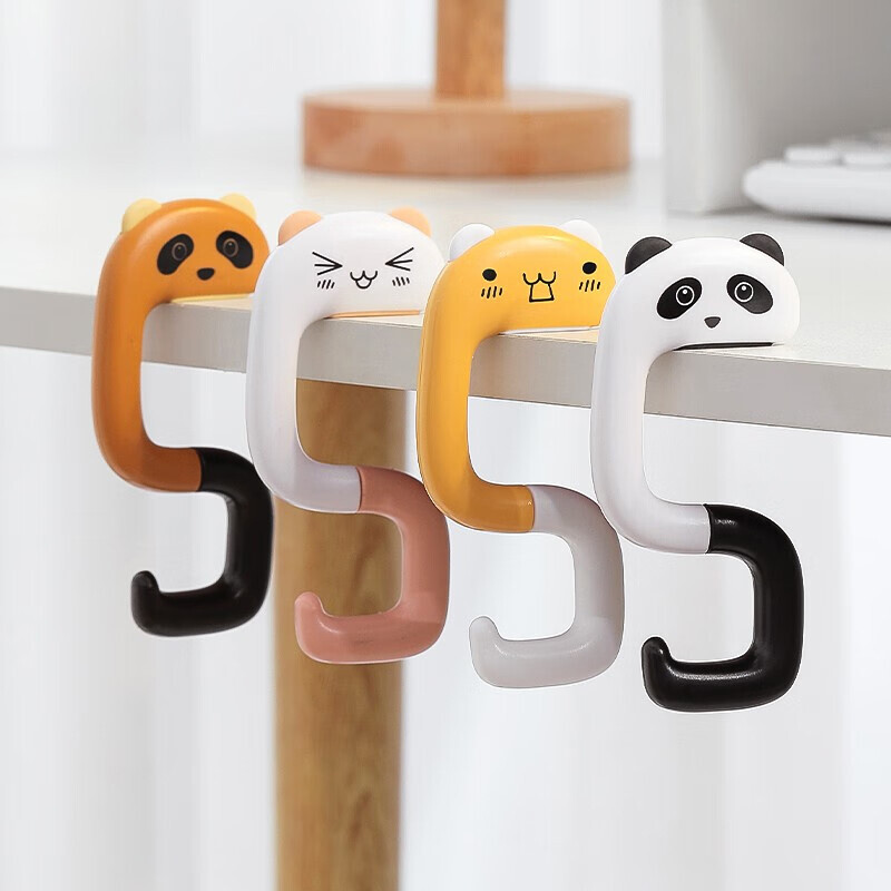Foldable Hook Non-Stick Seamless Table Hook Backpack Hook For Outdoor Hook Cartoon