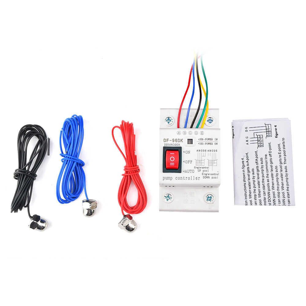 Original KKmol DF-96D DF-96DK เครื่องควบคุมระดับน้ำพร้อมเซ็นเซอร์วอเตอร ...