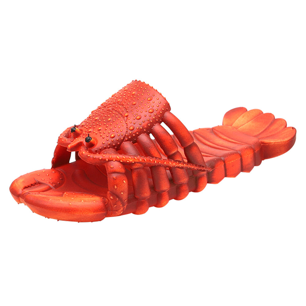 ZNBY】Lobster Slippers Summer Funny Animal Flip Flops Kids Cute Beach Shoes  Women Soft Creative Shower Sandals Men Casual Waterproof Slides Beach Party  Shoes | Lazada PH