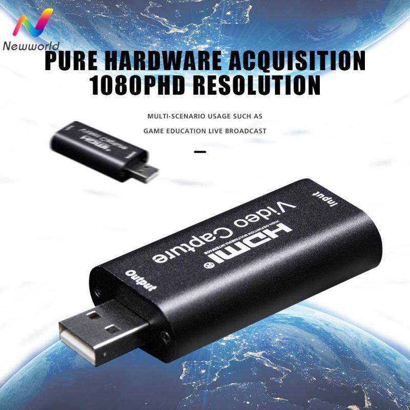 Newworldmall Video Capture Card Hdmi Video Grabber Capture Card Record Box Game Dvd Camcorder Hot Live Streaming CD