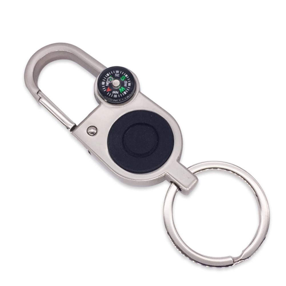 Keychain with LED Lights Lamp Multifunctional Metal Car Key Chain Ring ...