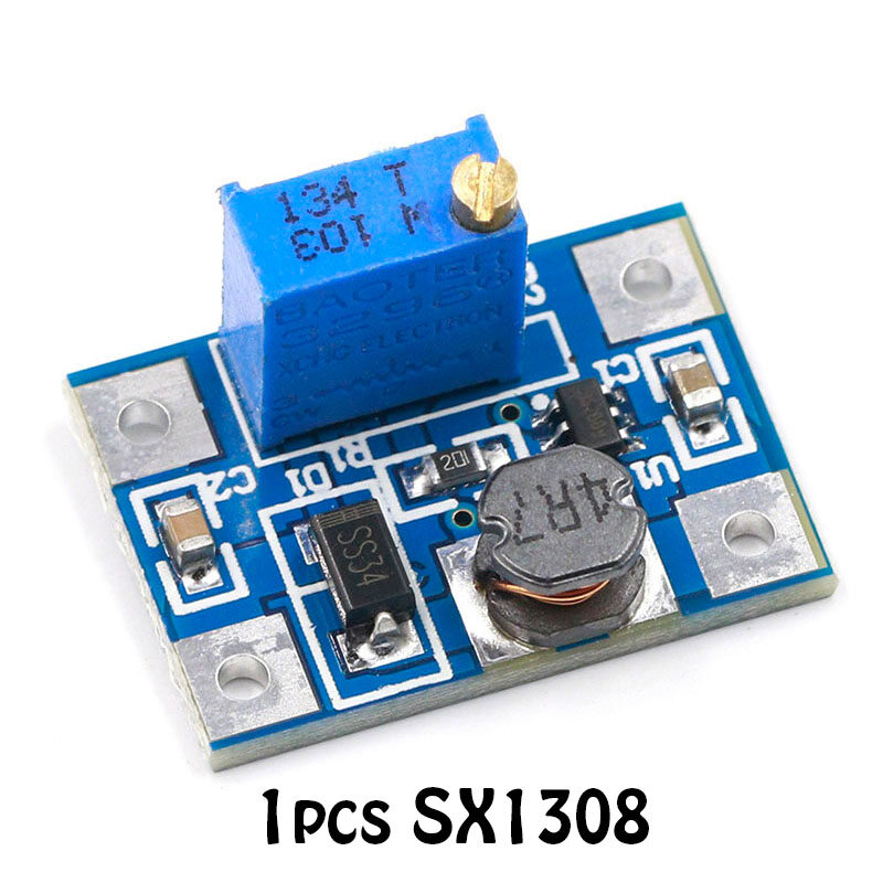Dc-dc boost converter 2a sx1308 2-24v to 2-28v boost adjustable power module