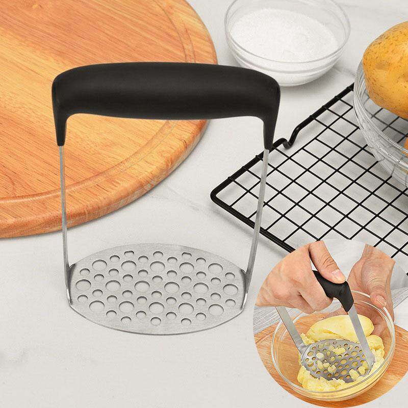 Hand Press Potato Masher Ricer Smooth Mashed Potatoes Crusher Fruit Vegetable Kitchen Gadgets Stainless Steel