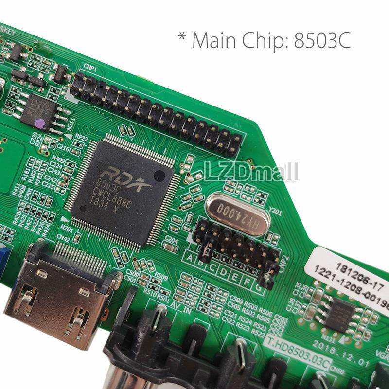 Không cần firmware t. hd8503.03c bảng điều khiển + 7key nút board + 2CH 6bit 40pins Cáp LVDS, chương trình miễn phí phổ Bảng điều khiển LCD TV Bo mạch chủ