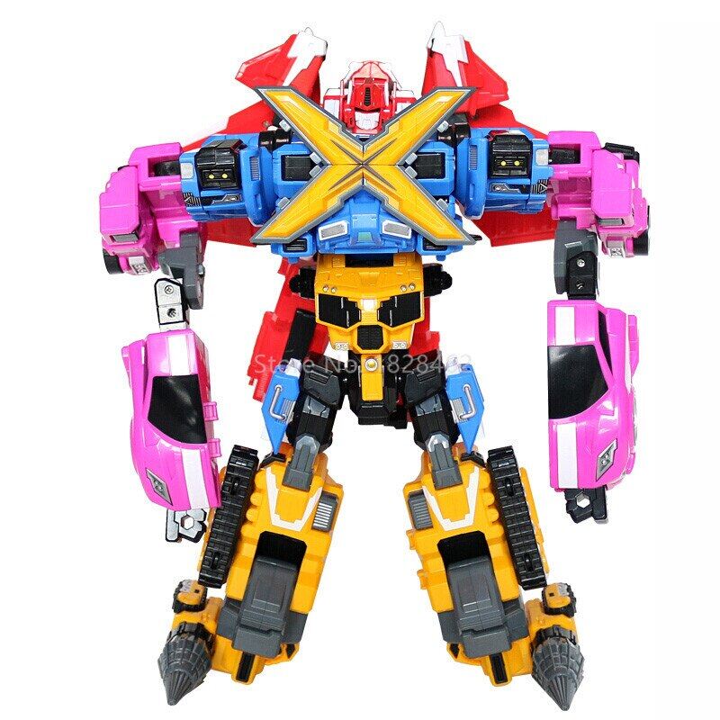 4Pcs/Set Mini Force Transformation Robot Toys Action Figures Miniforce X Simulation Car Airplane Deformation Mini Agent Toy