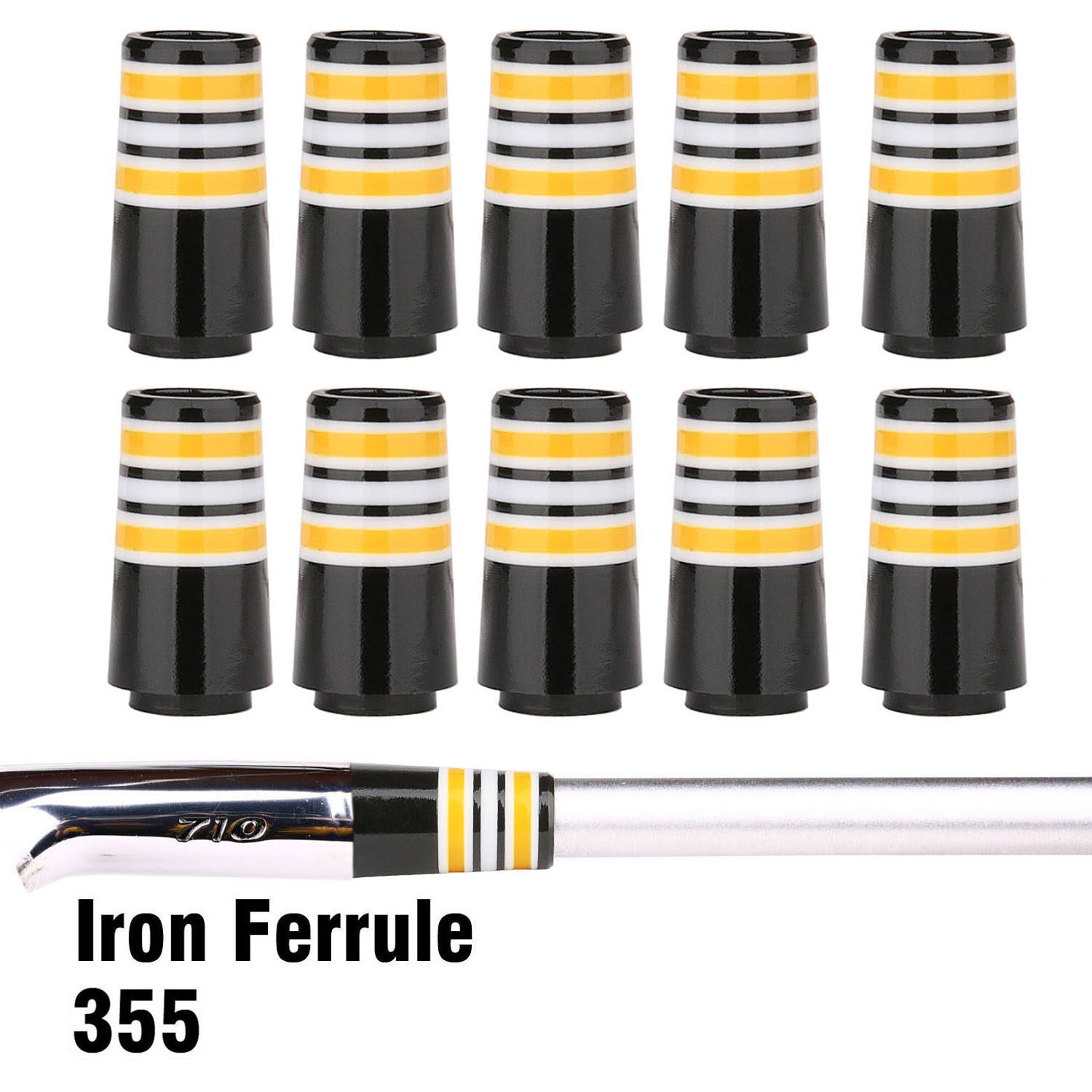 10 cái tip. 355 Golf ferrules cho taper tip sắt nêm