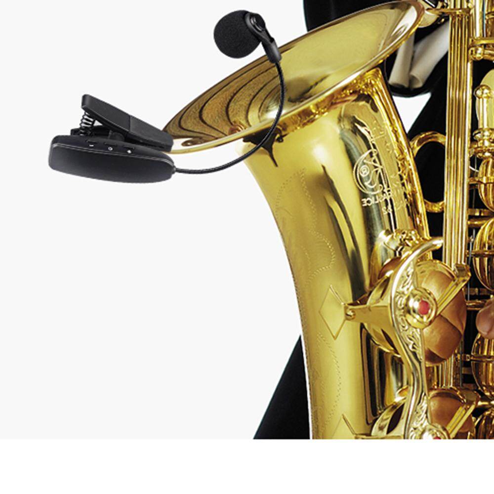 【ON STOCK】beautylinee-Chuyên Nghiệp UHF Không Dây Saxophone Microphone Brass Instrument Microphone Hệ Thống Receiver & Trans-mitter Cho Sax Saxophone Pháp Sừng Kèn Trombone Clarinet