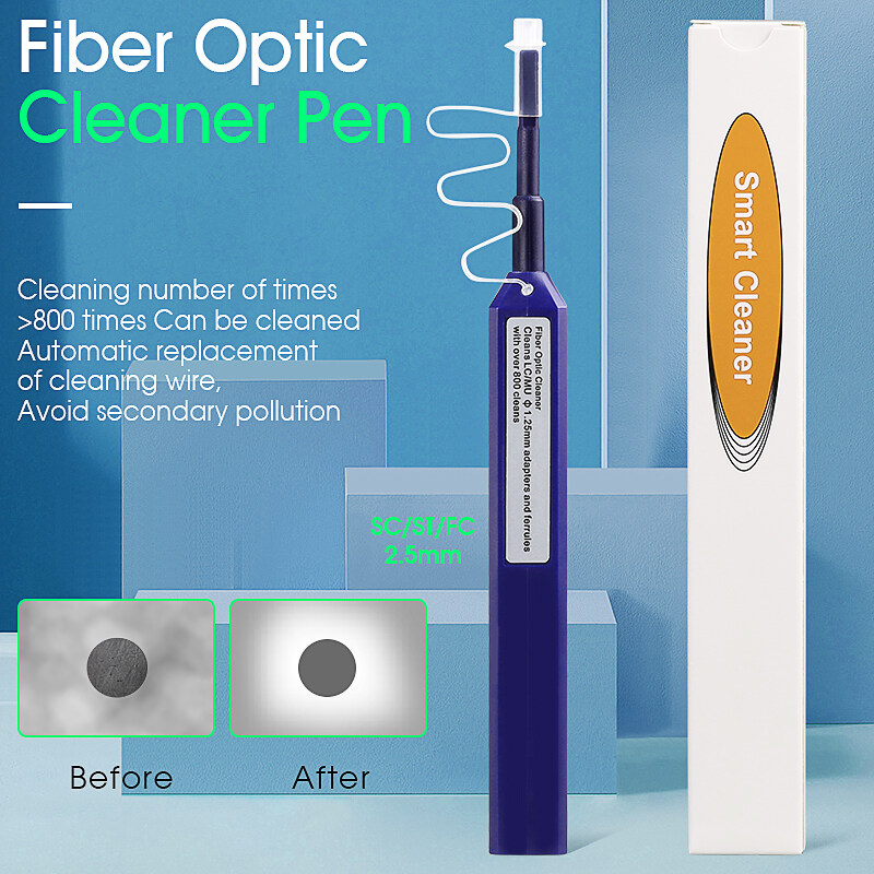 Scfcst 25mm Ftth Fiber Optic Cleaning Pen Lcmu 125mm One Click Cleaning Fiber Optic Cleaner 7137