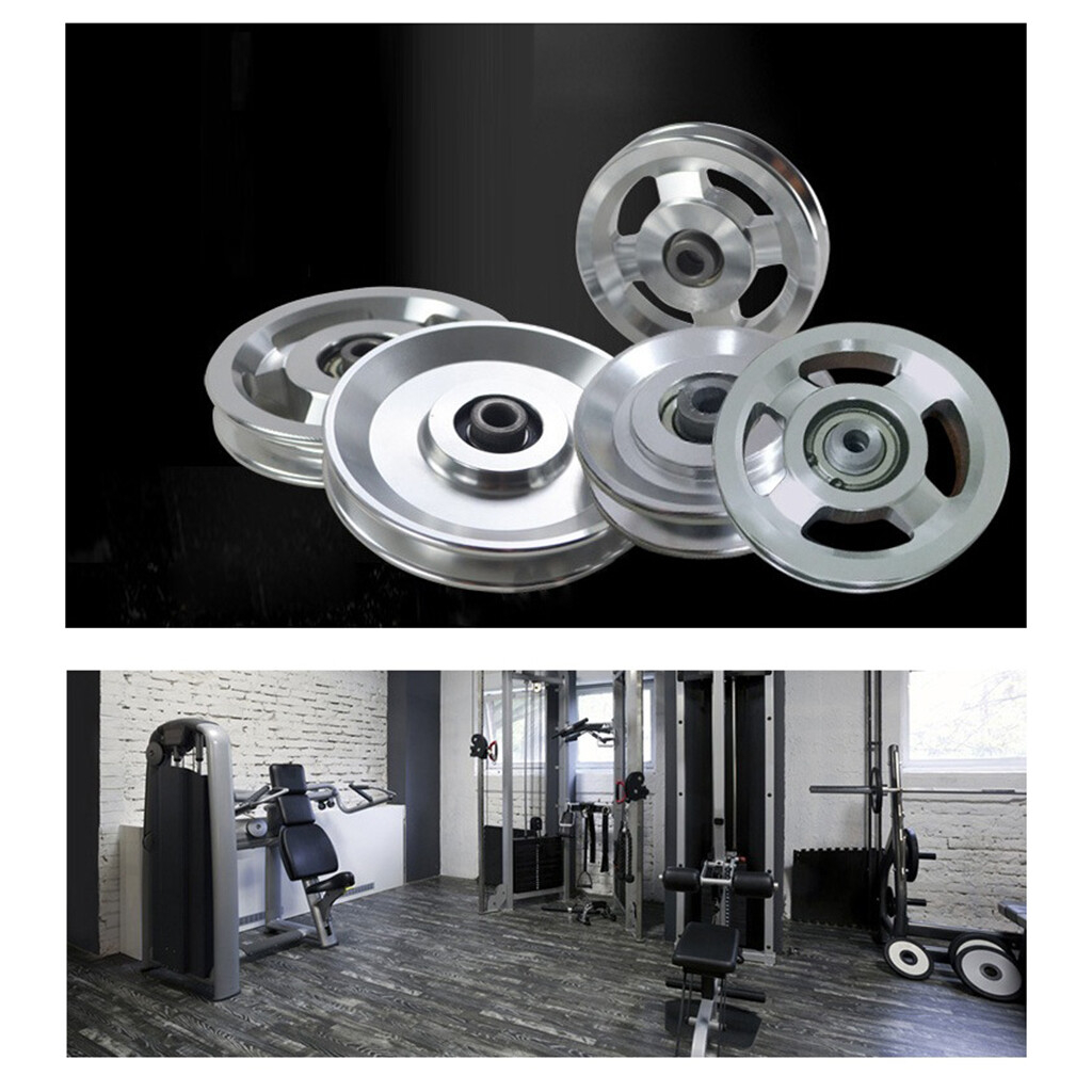 Blesiya Alloy Pulley Wheels U Groove Home Fitness Pulley Cable Machine DIY