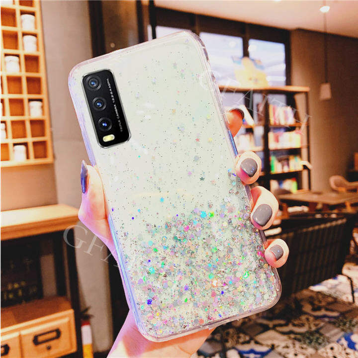 Gfaith Ready Stock For Vivo Y12s Y20 Y20i Y20s Casing Fashion Bling Glitter Star Space Soft Tpu Transparent Cover Phone Case Lazada