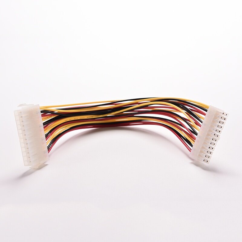 Máy Tính-Cáp Nối Dài ATX 24 Chân Đực Sang Cái, Nội Bộ, PC PSU Dây Dẫn Điện TW 30CM