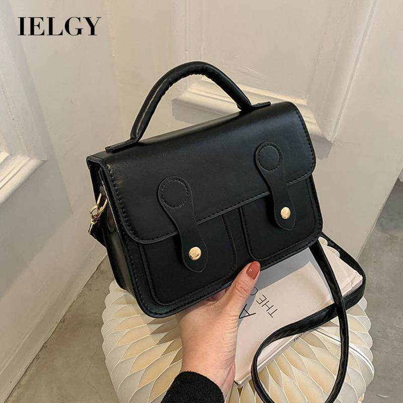 IELGY Korean version of all-match messenger messenger bag female adjustable solid color