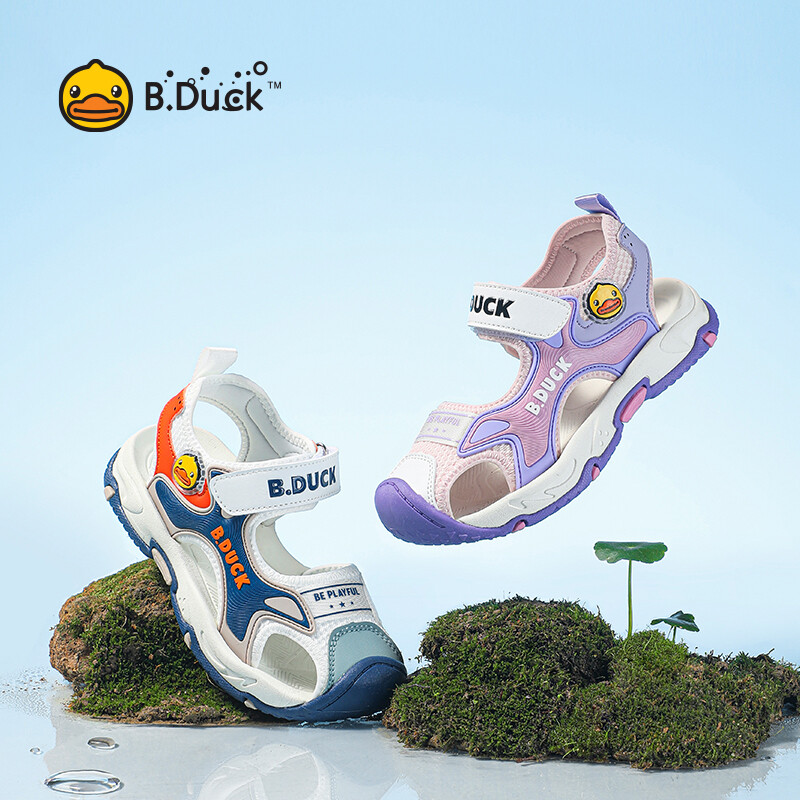 FDHG TOP★B.Duckรองเท้าแตะเป็ดรองเท้าแตะเด็กผู้หญิงนุ่มสบายรองเท้าแตะน่ารักเด็กชายและเด็กหญิงรองเท้าเด็กฤดูร้อนรองเท้าหนังนิ่ม 16 ราคา 1,002 บาท*ส่งฟรี