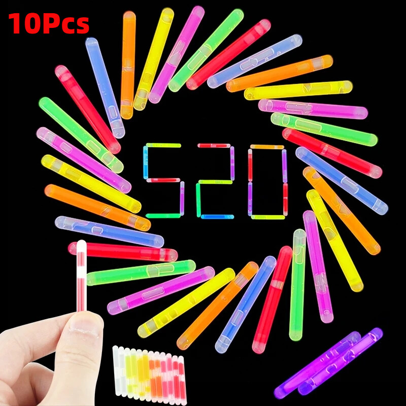 10pcs 4.5mm câu cá ban đêm Float ánh sáng màu đèn ban đêm Rod phao câu cá ánh sáng huỳnh quang Rod phụ kiện câu cá