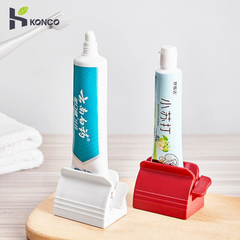 Dụng Cụ Ép Kem Đánh Răng Konco, Ống Lăn, Dụng Cụ Ép Kem Đánh Răng, Giá Đỡ Kem Đánh Răng Tại Nhà, Phụ Kiện Phòng Tắm