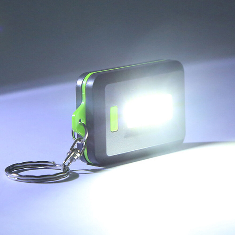 Multifunctional Portable Mini COB Keychain Light Flashlight for Outdoor Hiking Camping Keychain Torch Night Lamp