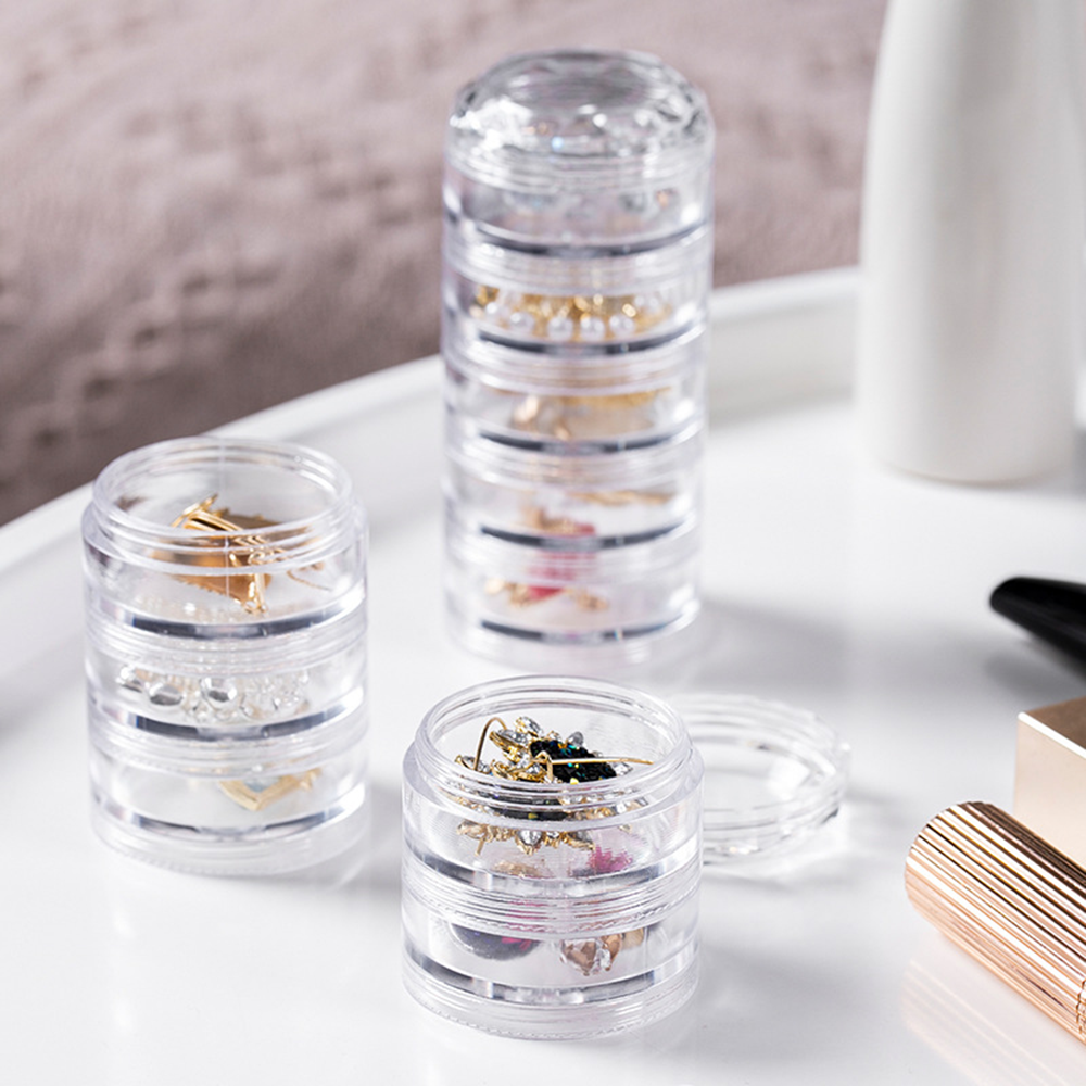 Watch Earrings Plastic Storage Box Organizer Storage Rack Storage Rack Jewelry Storage Box Multilayer Organizer