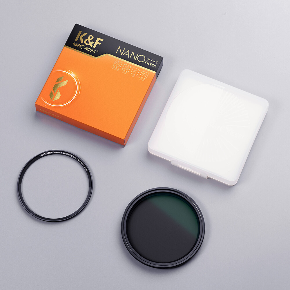 K&F Concept Magnetic ND8-ND128(3-7 Stop) Fader ND Filter Lens Neutral Density Variable Multiple Layer Coated 49mm 52mm 58mm 62mm 67mm 77mm 82mm for Camera Lens