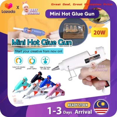Hot Glue Gun Pistol Gam Panas 20W Electric Hot Melt Glue Gun 5 Pcs Adhesive Sticks Silicon Glue DIY Craft Handmade