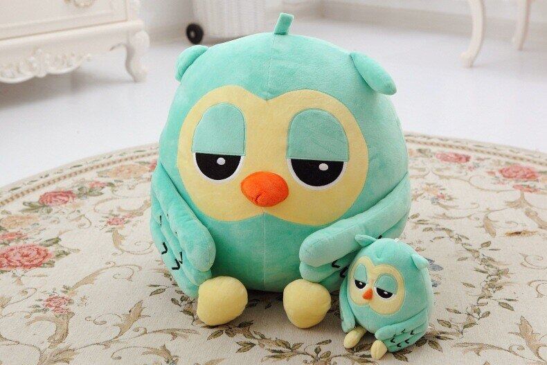 green owl stuffed animal