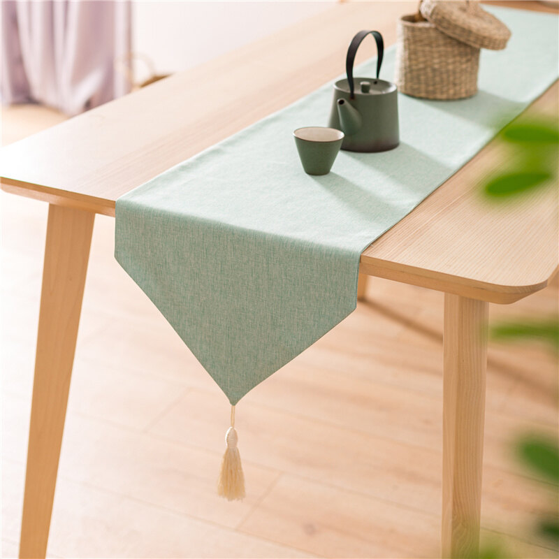 Thợ Săn Trong Mơ, Khăn Trải Bàn Đơn Giản Khăn Trải Bàn Cà Phê Trà Bằng Cotton Nhiều Màu Trang Trí Tua Rua Khăn Trải Tủ Trang Trí Đám Cưới Nhiều Màu