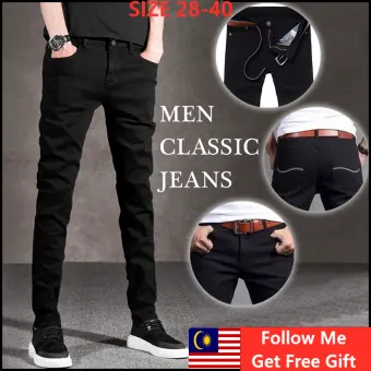 casual black jeans