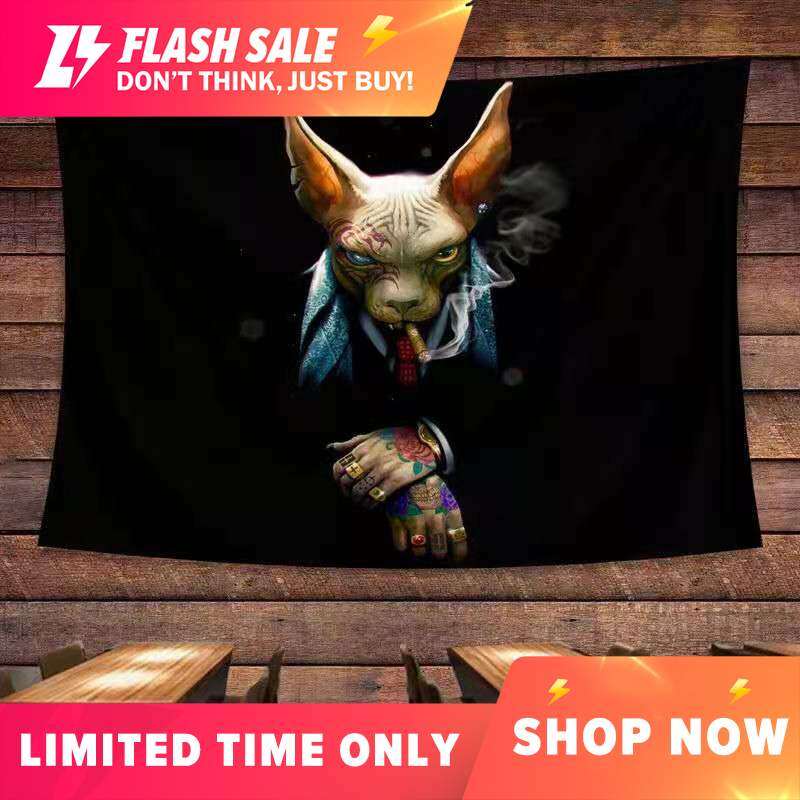 Wehome Birus Tapestry Wall Hanging Polyester Tapiserya Background Cloth Hanging Cloth Decoration Wall Decor(100*70cm)