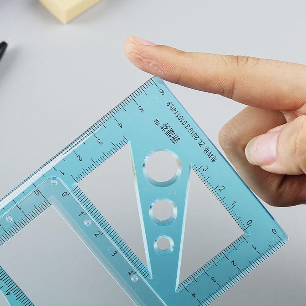 MMLUCK Multifunctional Architecture Supply For Students School Activity Geometric Ruler Protractor Drawing Template Measuring Tool