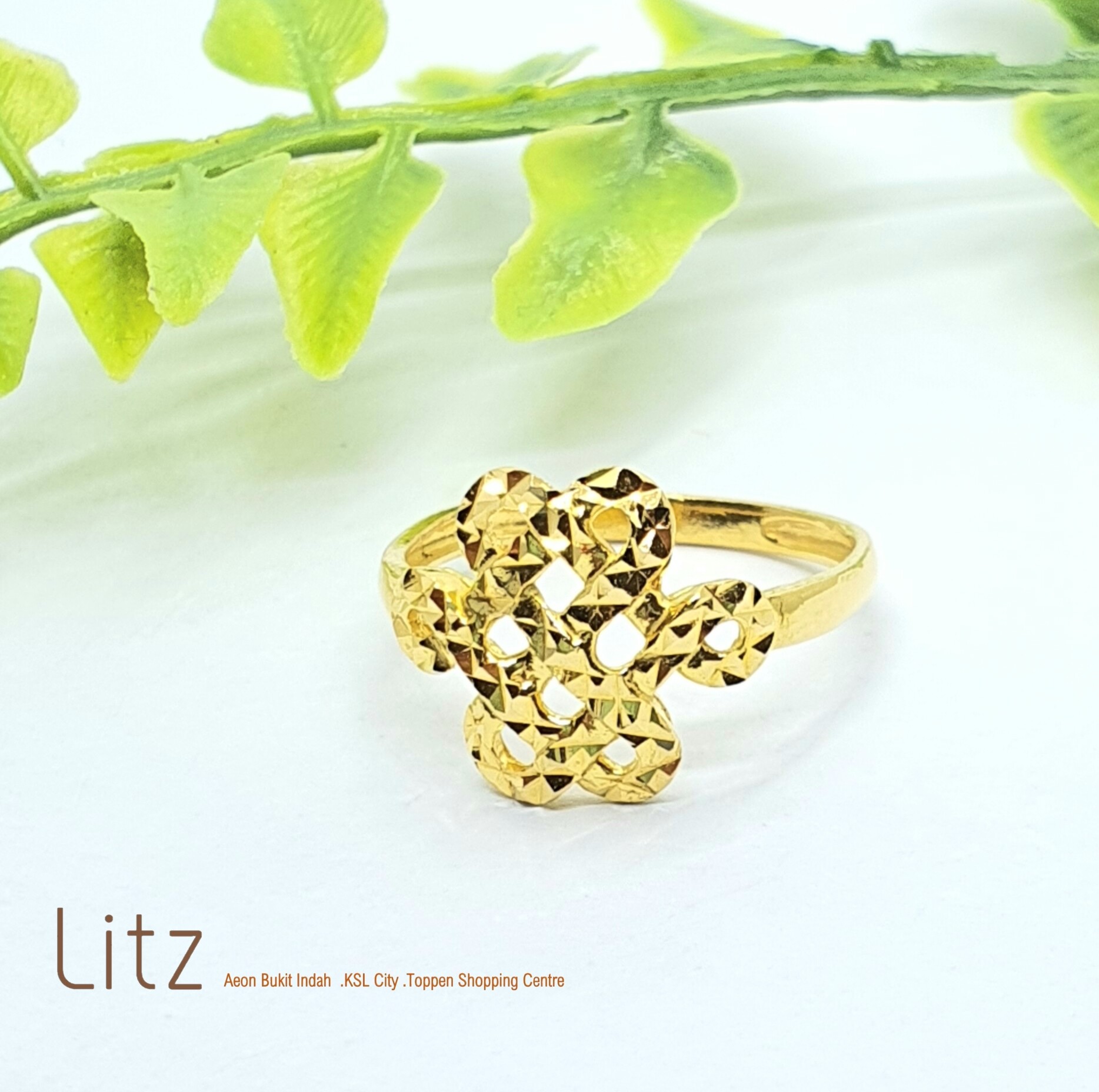 Litz 916 22k Gold Rings 916 Emas Cincin Tgr1482 G210 Lazada