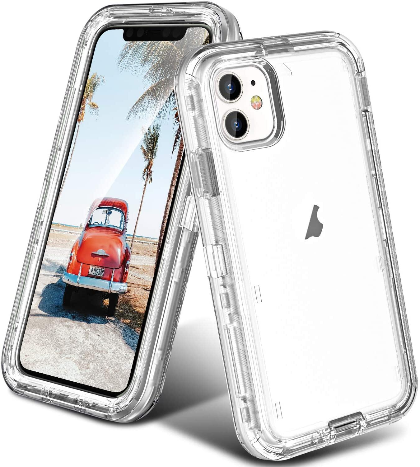 Trường hợp iPhone 16, trường hợp iPhone 16e, trường hợp iPhone 16 Pro Max, trong suốt pha lê 3 Trong 1 chịu lực cao Áo Giáp Defender Cứng PC nhựa TPU mềm chống sốc Hybrid Vỏ Ốp bảo vệ Cho iPhone 15 Pro Max/15 Cộng Với/14 Pro Max/13 Pro Max/12 Pro Max