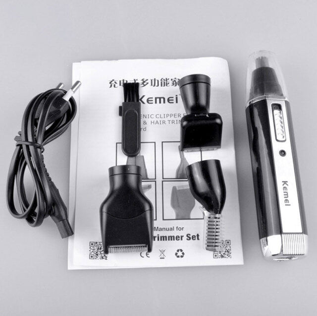 4 In 1 Electric Nose Ear Hair Trimmer Painless Rechargeable Men Women Trimming Sideburns Eyebrows Beard Hair Clipper Cut Shaver