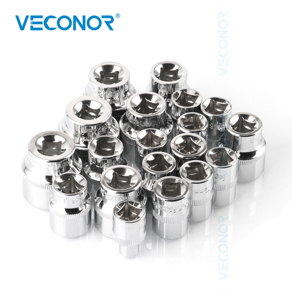 3/8 "ổ đĩa vuông 12Pt Ổ cắm Bit Ratchet cờ lê ổ cắm phụ kiện dụng cụ điện 6 đến 24 Mét