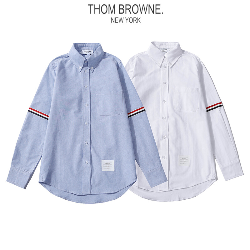 Thom Browne Short streamer on sleeve Shirts