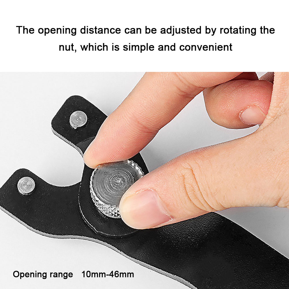 KKmoon Adjustable Opening Distance Angle Grinder Spanner Angle Grinder Wrench Trimmers Edges Cutting Machine Wrench Angle Grinder Disassemble Tool