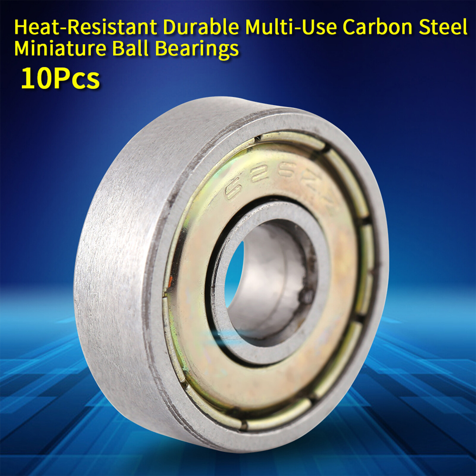 Deep groove bearings 10 pack of set 626zz 6 × 19 × 6mm / 0.23 × 0.74 × 0.23in double-sided sealed deep groove ball bearing