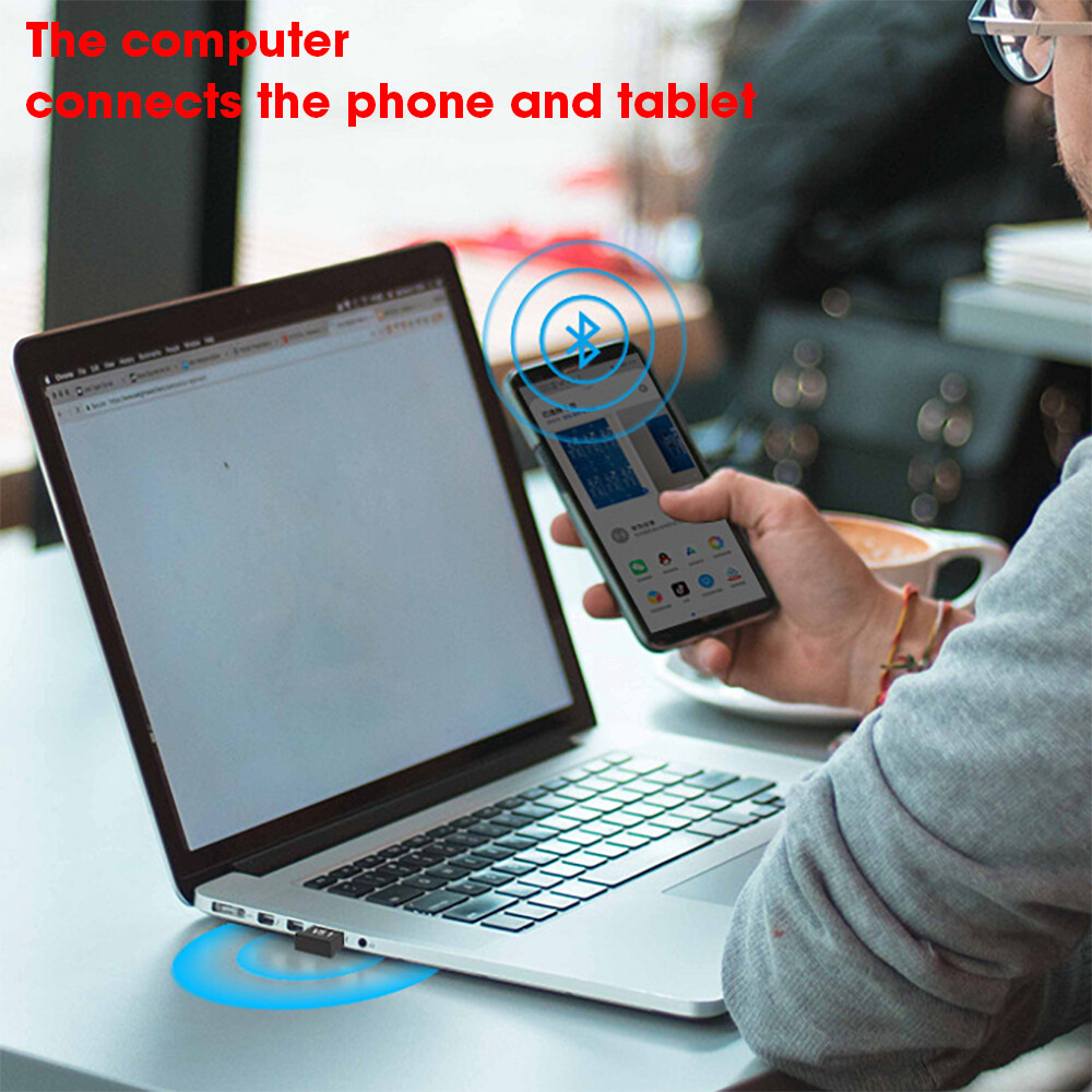 USB Bluetooth 5.1 Adapter Transmitter Receiver Bluetooth Audio Bluetooth Dongle Wireless USB Adapter for Computer PC Laptop