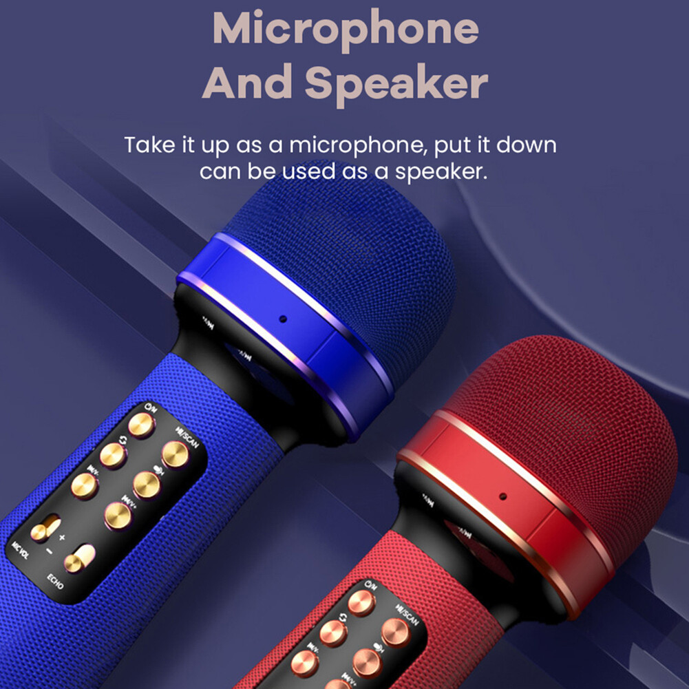Micrô Không Dây Tương Thích Bluetooth WS-898 + FM + Loa Âm Thanh Thay Đổi Giọng Nói