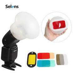 Selens thiết bị khuếch đại ánh sáng từ tính, đèn flash hình cầu gel silicone cho máy ảnh Canon YongNuo – INTL