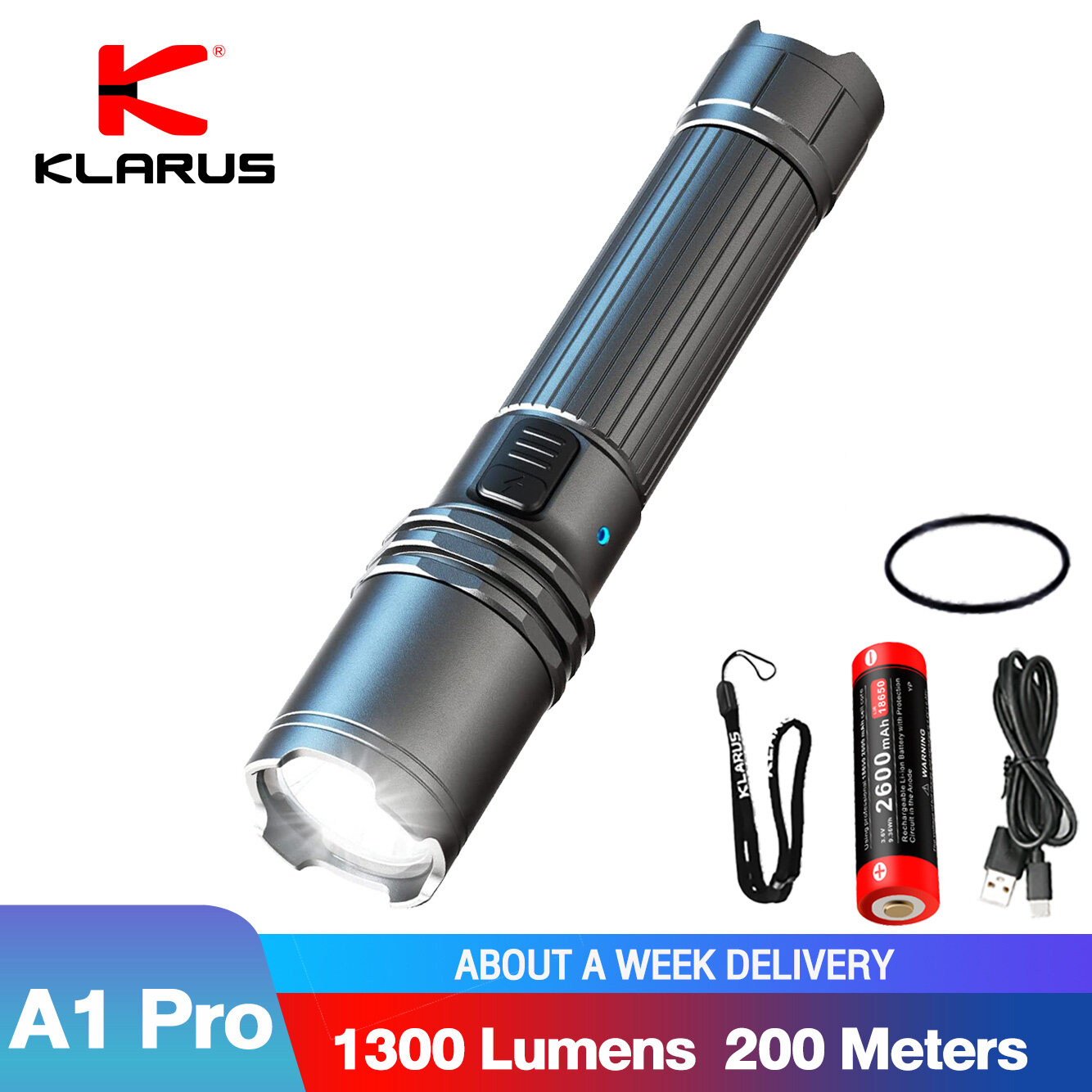 Flashlights Rechargeable Tactical LED Torch High Lumens Outdoor