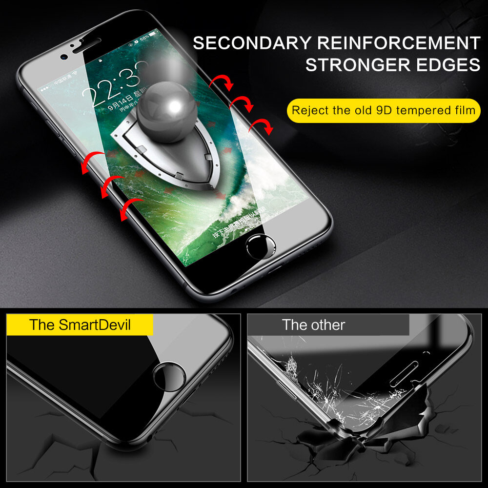 Kính Cường Lực SmartDevil Cho IPhone7 iPhone 8Plus 6S Toàn Màn Hình Bảo Hiểm Toàn Màn Hình 7Plus Vỏ Bọc Toàn Bộ IPhone6 Tất Cả Kính 8P Chống Ánh Sáng Xanh 6 Phim Điện Thoại Di Động 6Splus Bảo Vệ Phim 8P 4.7 Inch